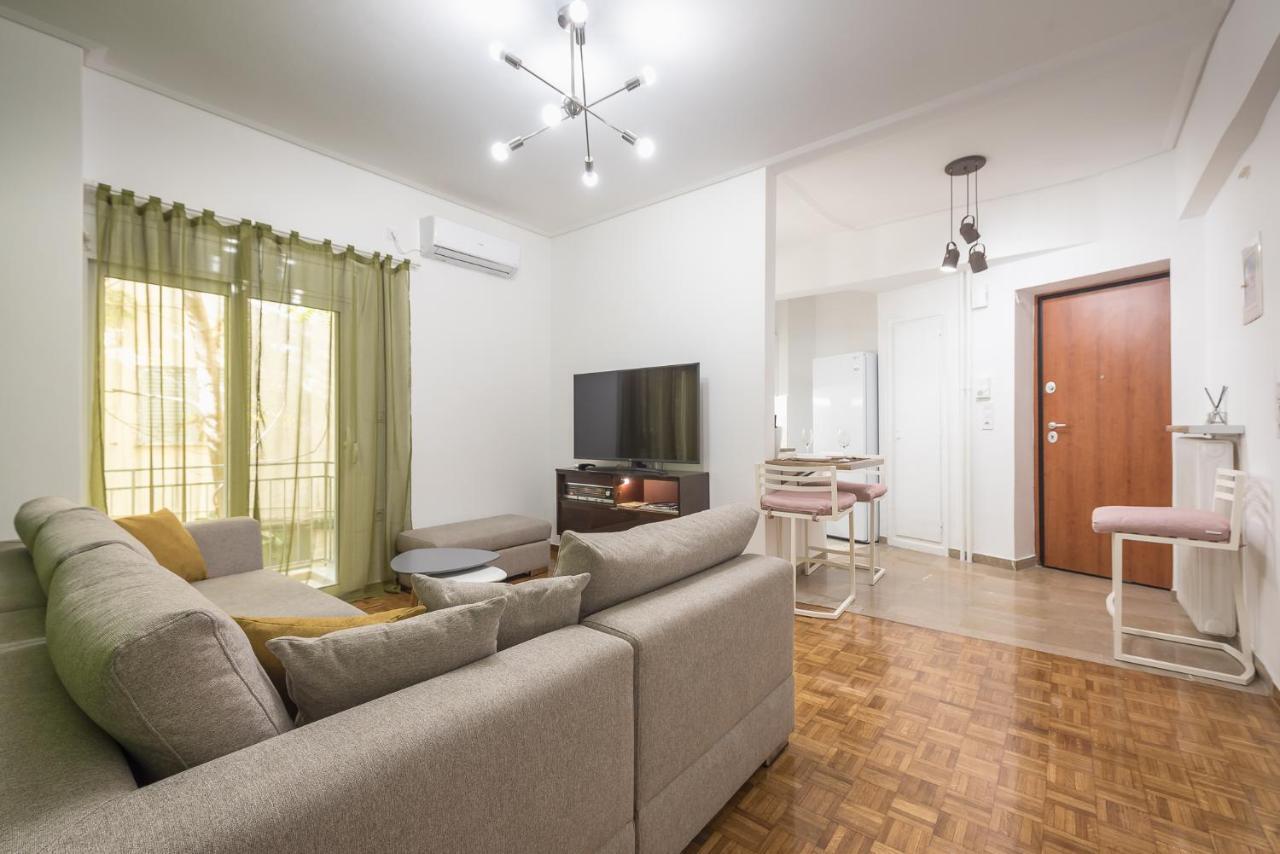 Stylish Luxury Apartment At Ampelokipi Metro Station Athene Buitenkant foto