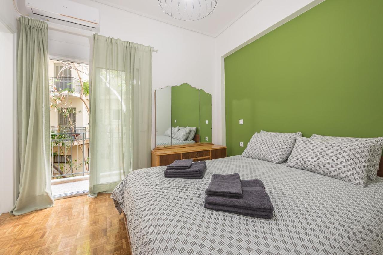 Stylish Luxury Apartment At Ampelokipi Metro Station Athene Buitenkant foto